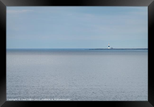 Inis Oirr Lighthouse, inisheer, Co Clare, Ireland Framed Print by Dave Collins