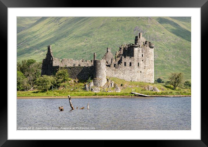 Kilchurn Castle on the edge of Loch Awe, Argyll And Bute, Scotland Framed Mounted Print by Dave Collins
