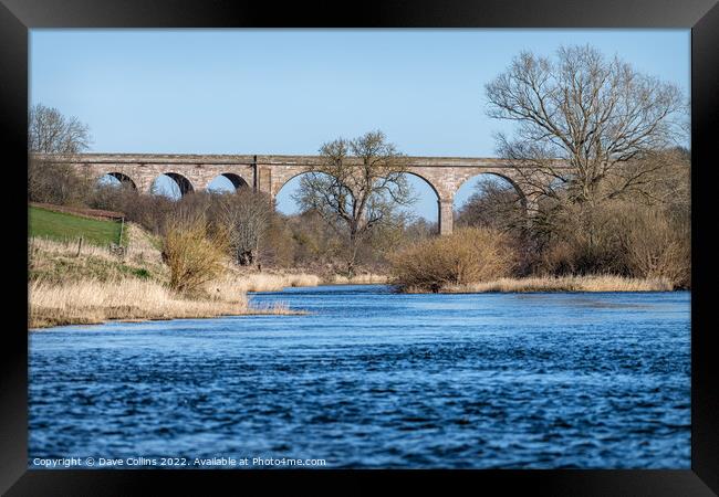 Outdoor Roxburgh Viaduct, Teviot River, Scotland Framed Print by Dave Collins