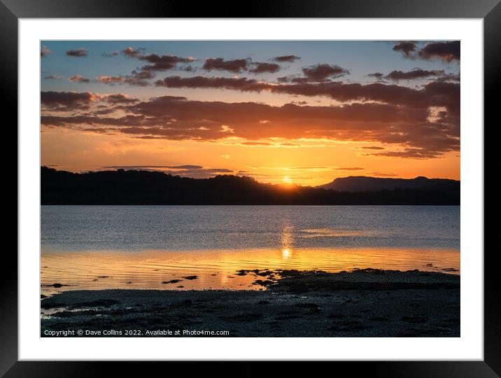 Sunset over Airds Bay, Loch Etive, Scotland Framed Mounted Print by Dave Collins