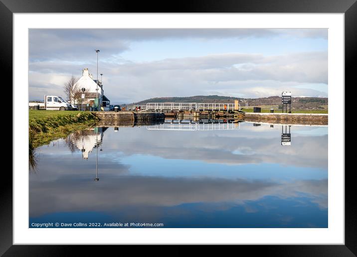 The Eastern sea lock gate Framed Mounted Print by Dave Collins