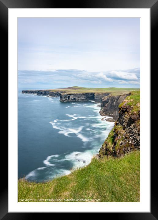 Atlantic Ocean Waves Framed Mounted Print by Dave Collins