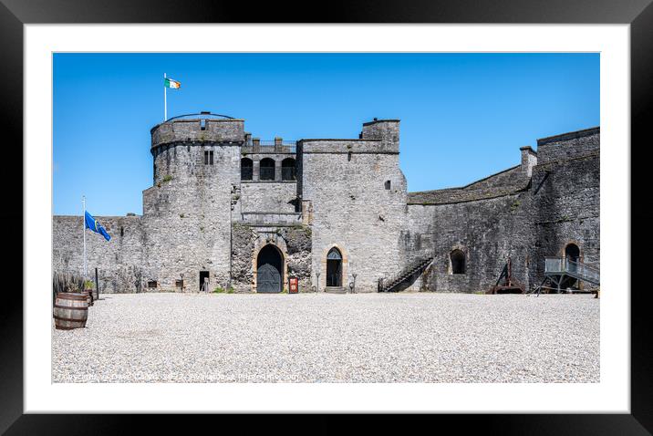 King John's Castle Framed Mounted Print by Dave Collins