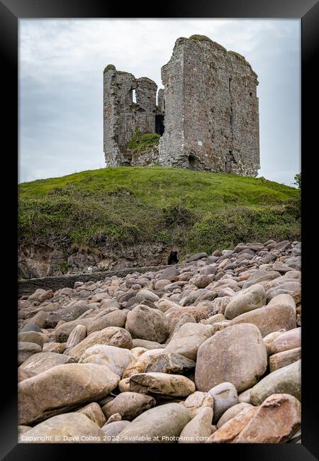 The remains of Minard Castle, County Kerry, Ireland Framed Print by Dave Collins