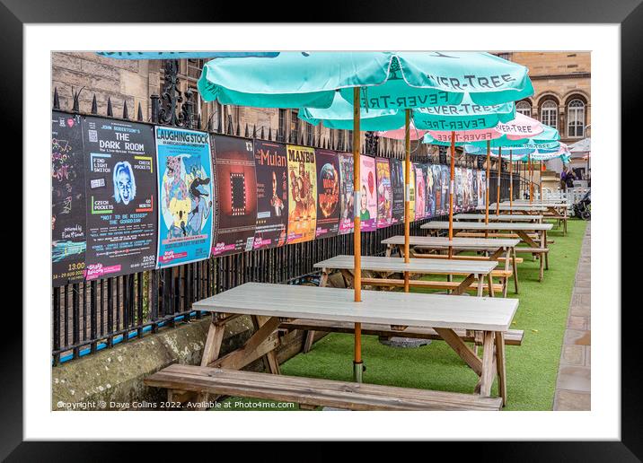 Posters advertising events at the Edinburgh Fringe Festival, Edinburgh, United Kingdom Framed Mounted Print by Dave Collins