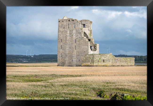 The remains of Carrigafoyle Castle,  Ballylongford, County Kerry Ireland Framed Print by Dave Collins