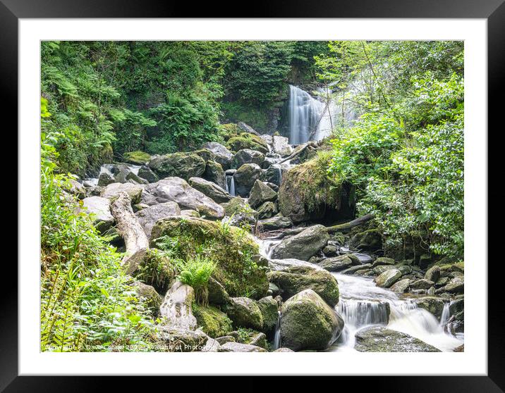 Torc Waterfall in  Killarney National Park in County Kerry, Ireland Framed Mounted Print by Dave Collins