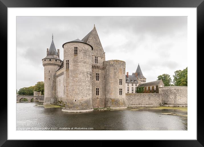Château de Sully-sur-Loire and surrounding moat, Sully-sur-Loire, France Framed Mounted Print by Dave Collins