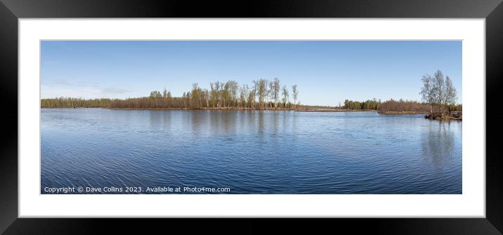 Panorama of the Susitna River from Willow Creek, Alaska, USA Framed Mounted Print by Dave Collins