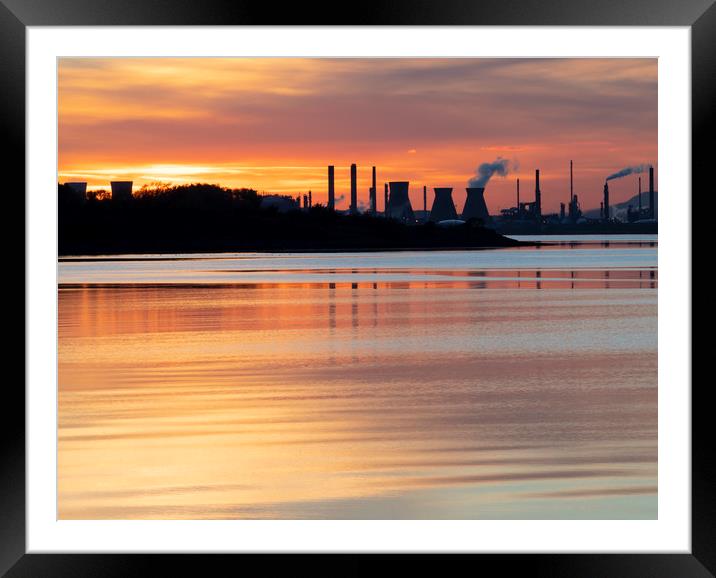 Grangemouth, Firth of Forth, Scotland Framed Mounted Print by Dave Collins