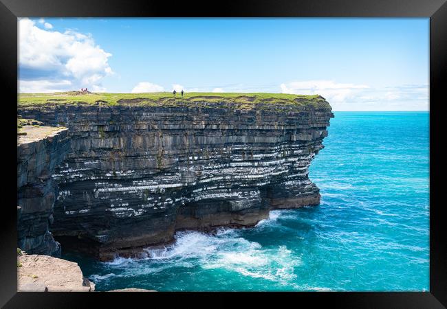 Downpatrick Head, Co Mayo, Ireland Framed Print by Dave Collins