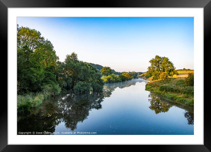 The Teviot At Dawn, Scotland Framed Mounted Print by Dave Collins