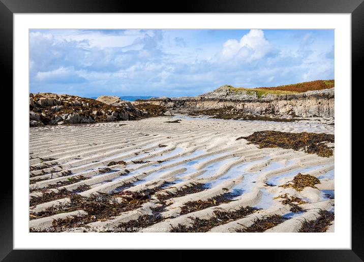 Sand Ripples on Arisaig Beach, Highlands, Scotland Framed Mounted Print by Dave Collins