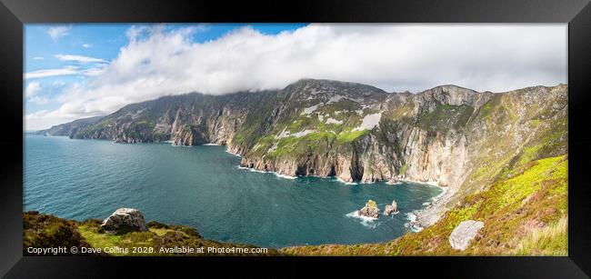 Slieve League Cliffs, Co Donegal, Ireland Framed Print by Dave Collins