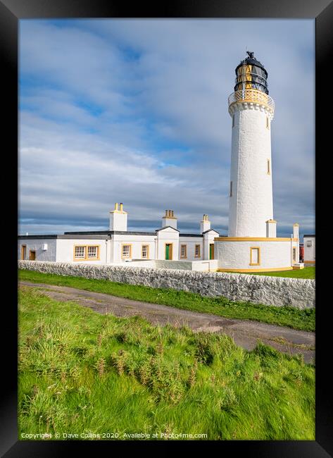 Mull of Galloway Lighthouse, Mull of Galloway Framed Print by Dave Collins