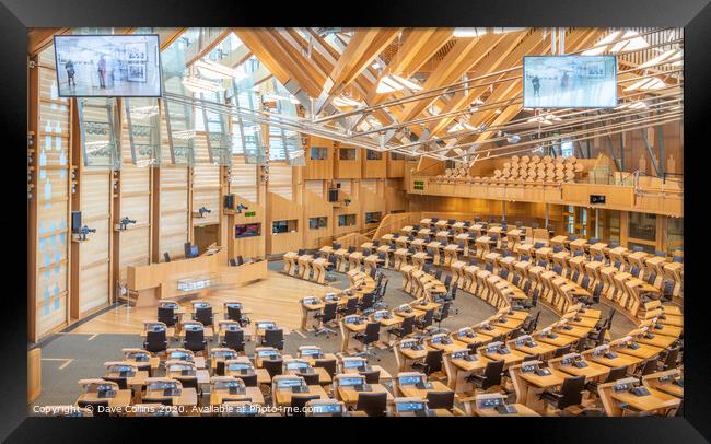 Scottish Parliament Debating Chamber Framed Print by Dave Collins