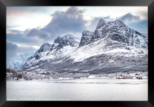 Winter in Norway Framed Print by Dave Collins