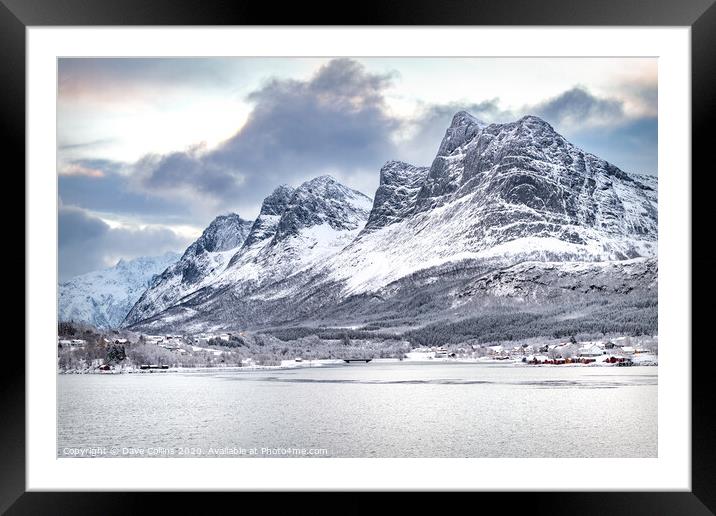 Winter in Norway Framed Mounted Print by Dave Collins