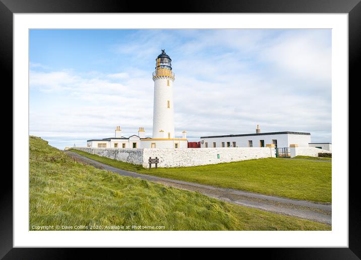 Mull of Galloway Lighthouse Framed Mounted Print by Dave Collins