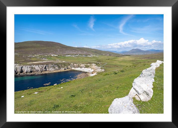Ashleam Bay and Ashleam Bay Beach, Achill Island,  Framed Mounted Print by Dave Collins