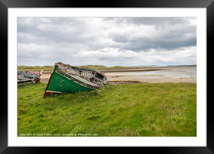 Abandoned Boats, Machaire Rabhartaigh - Magheroart Framed Mounted Print by Dave Collins