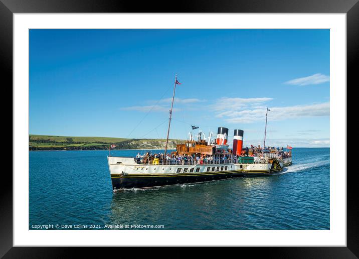 The Waverley Paddle Steamer Framed Mounted Print by Dave Collins