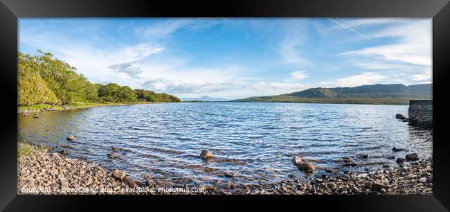  Panorama, Lough Feeagh, Co Mayo, Ireland Framed Print by Dave Collins