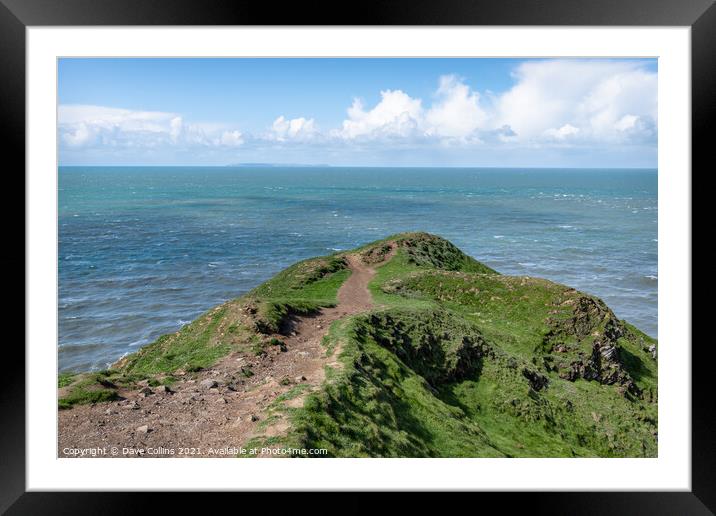 Baggy Point, Devon, England Framed Mounted Print by Dave Collins