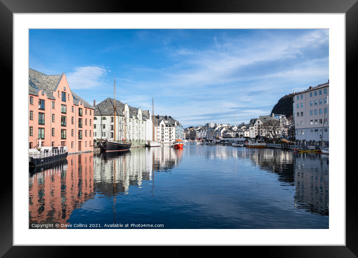 Alesund, Norway Framed Mounted Print by Dave Collins
