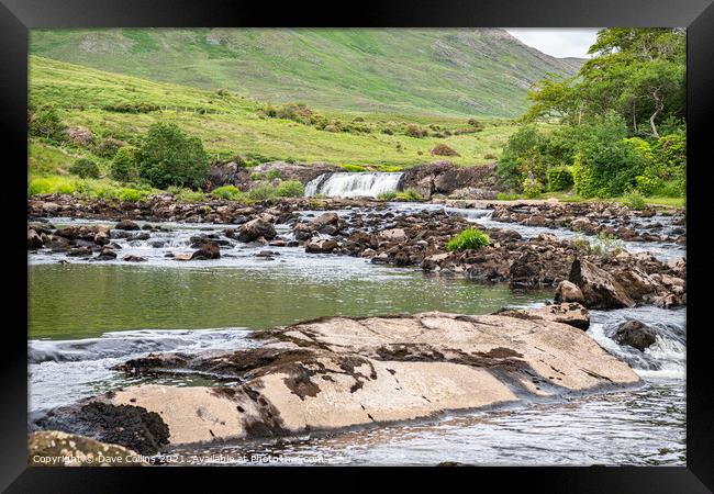 Aasleagh Falls, Leenane, Co Mayo, Ireland Framed Print by Dave Collins