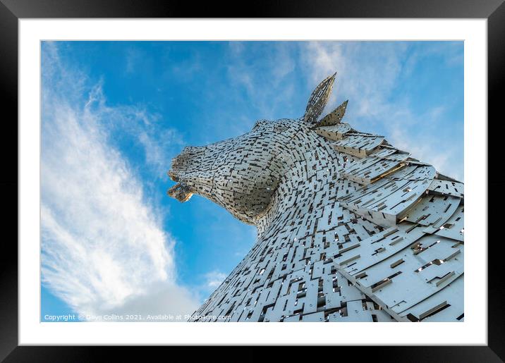 The Kelpies, Falkirk, Scotland Framed Mounted Print by Dave Collins
