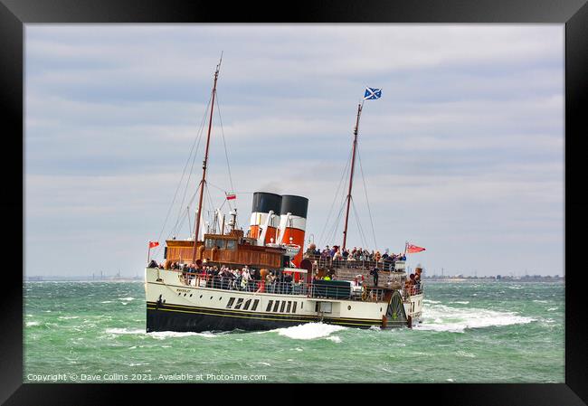 PS Waverley Approaching Southend Pier Framed Print by Dave Collins