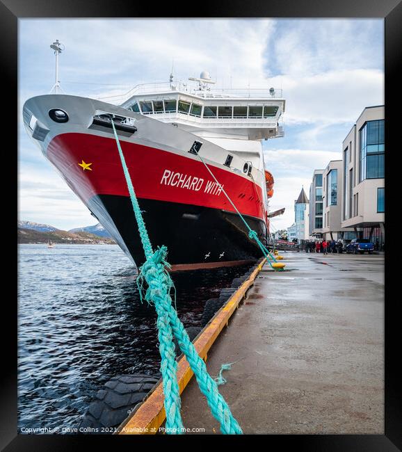 MS Richard With, Hurtigruten Framed Print by Dave Collins