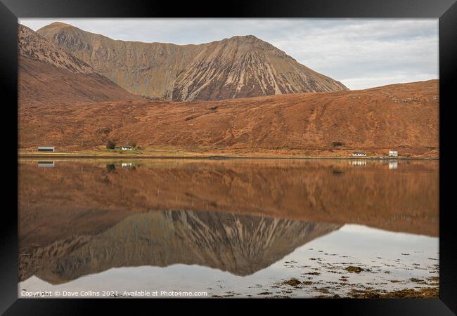 Autumn Reflections in Loch Ainort, Isle of Skye, Scotland Framed Print by Dave Collins