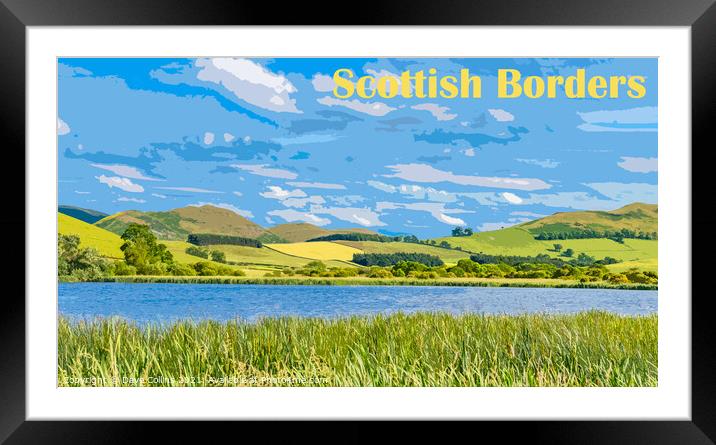 Yetholm Loch, Scottish Borders Framed Mounted Print by Dave Collins