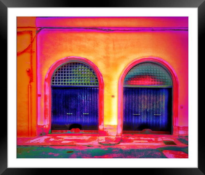 Houses of Lecce, Apulia, Italy Framed Mounted Print by Richard Harris