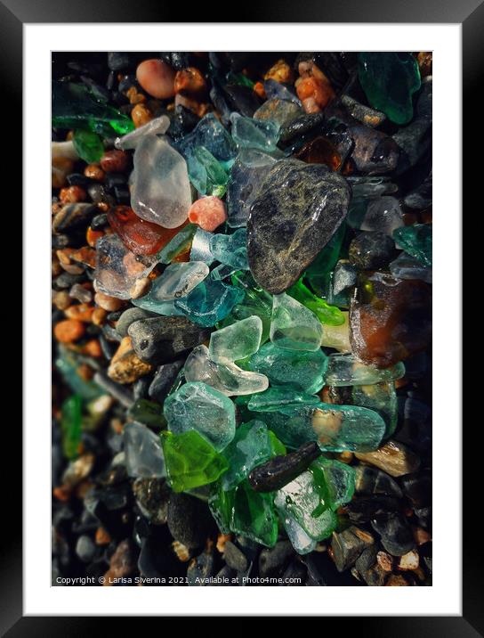 colored glass Framed Mounted Print by Larisa Siverina