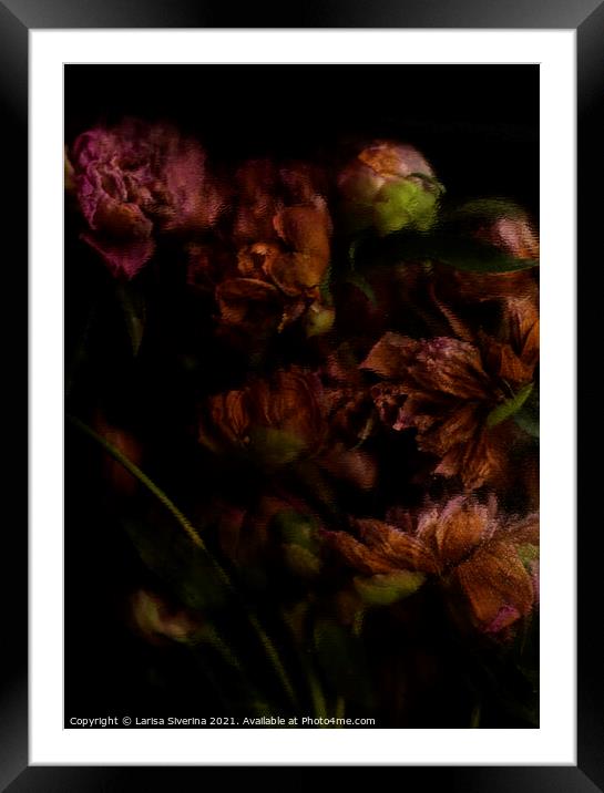 Blurred bouquet Framed Mounted Print by Larisa Siverina