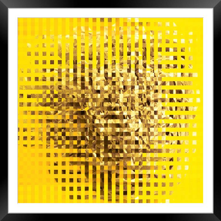 Abstract yellow background Framed Mounted Print by Larisa Siverina