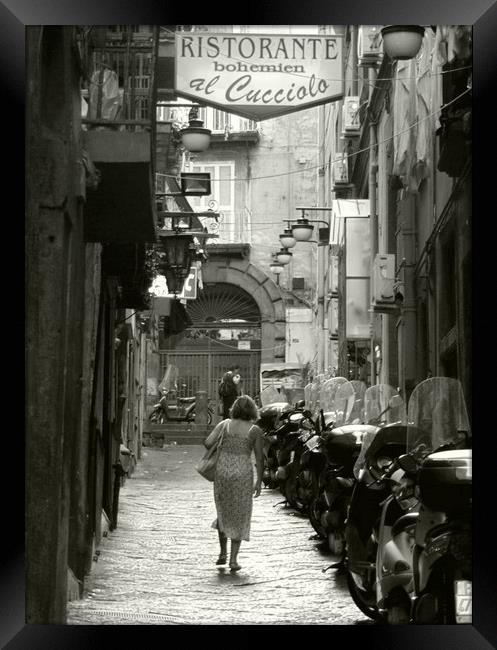 Naples street. Framed Print by Larisa Siverina