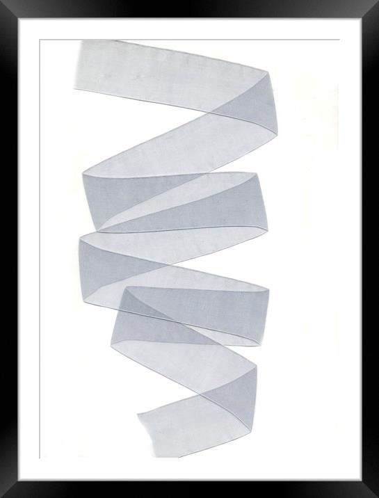 Nylon ribbon   Framed Mounted Print by Larisa Siverina