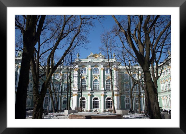 The Hermitage Museum, St. Petersburg Framed Mounted Print by Larisa Siverina