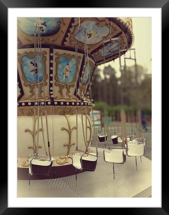 French carousel Framed Mounted Print by Larisa Siverina
