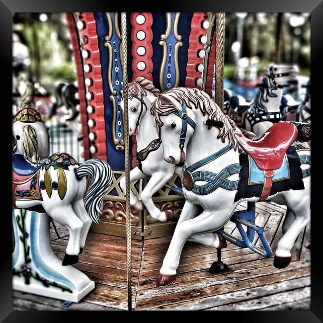 French carousel Framed Print by Larisa Siverina