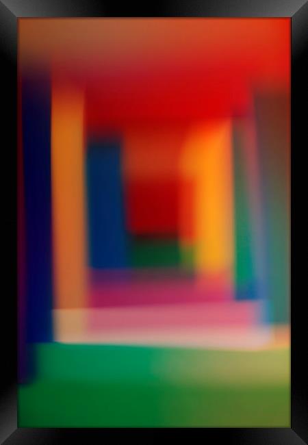 Colored blurred abstract background Framed Print by Larisa Siverina