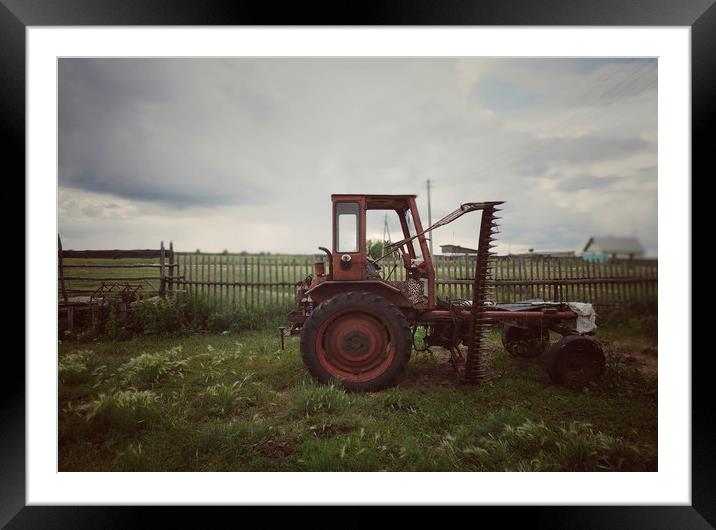 Rural scene Framed Mounted Print by Larisa Siverina