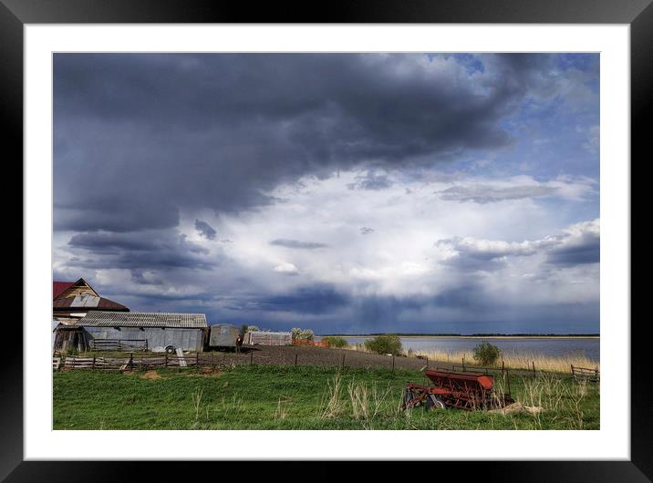 Rural scene Framed Mounted Print by Larisa Siverina