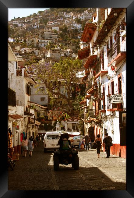 The street in Taxco Framed Print by Larisa Siverina