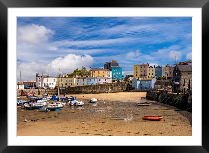 Tenby Harbour, Pembrokeshire, Wales. Framed Mounted Print by Colin Allen