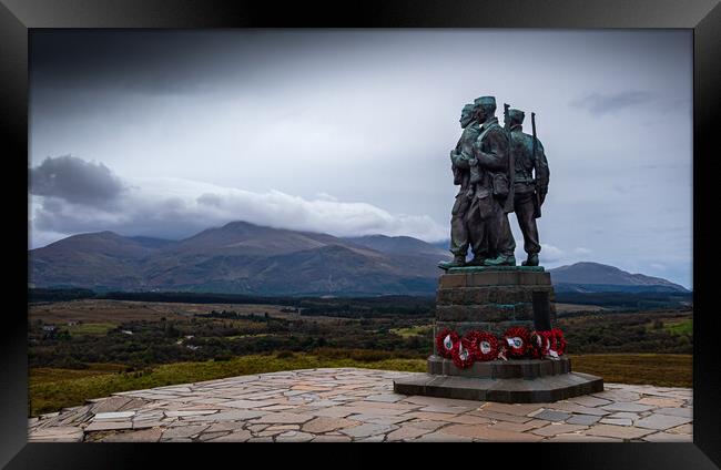 Commando War Memorial, Spean Bridge, Scotland. Framed Print by Colin Allen